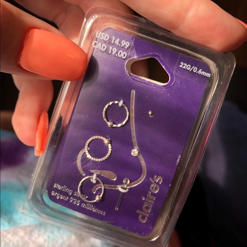 Nose ring nostril stud nostril hoop